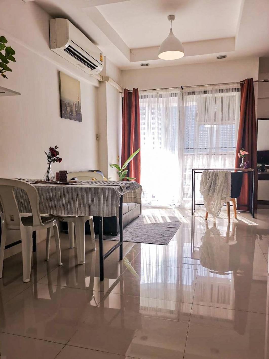 Tower Resident In The Heart Of Bangkok Shopping Center Apartment Makkasan Bagian luar foto